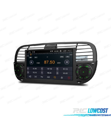 AUTORADIO GPS ANDROID 12 POUR FIAT 500 07-15