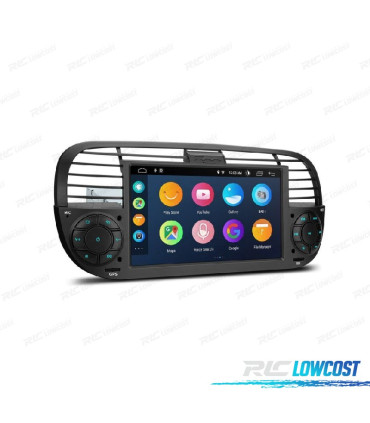 AUTORADIO GPS ANDROID 12 POUR FIAT 500 07-15