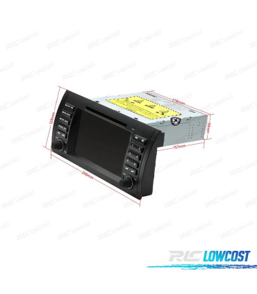 AUTORADIO GPS ANDROID 12 POUR BMW X5 E53 99-03