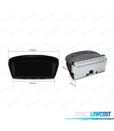 AUTORADIO GPS ANDROID 14 BMW SÉRIE 3 E90 E91 E92 E93 SÉRIE 5 E60 E61 E63 E64 05-08 CCC