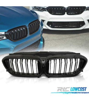 CALANDRES BMW G30 G31 17-20 LOOK M5 NOIR BRILLANT