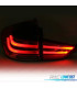 FEUX ARRIÈRE BMW X1 09- LIGHT BAR ROUGE CHROMÉ