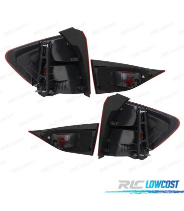 FEUX ARRIÈRE BMW X1 09- LIGHT BAR ROUGE CHROMÉ