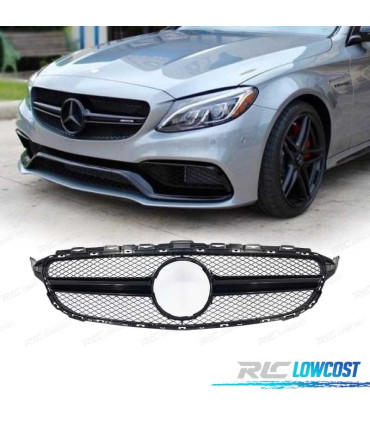 CALANDRE MERCEDES W205 14-18 LOOK AMG C63 NOIR