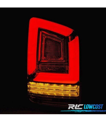 FEUX ARRIÈRE VOLKSWAGEN VW T6 TRANSPORTER 15-19 LED DYNAMIQUE ROUGE FUMÉ