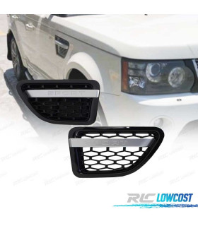 GRILLES LATÉRALES RANGE ROVER SPORT 09-13 LOOK AUTOBIOGRAPHY ALL BLACK EDITION