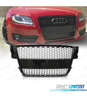 CALANDRE AUDI A5 07-12 LOOK S NOIR BRILLANT PDC