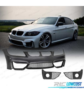 PARE CHOCS FRONTAL BMW E90 E91 SÉRIE 3 05-08 LOOK M4 PDC GRILLES ANTIBROUILLARD
