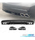 DIFFUSEUR MERCEDES CLASSE C W205 AMG BERLINE 14-17 NOIR BRILLANT + 2 EMBOUTS D'ÉCHAPPEMENT AMG