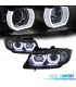 PHARES XÉNON ANGEL EYES U 3D LED BMW E90 E91 05-08 NOIR