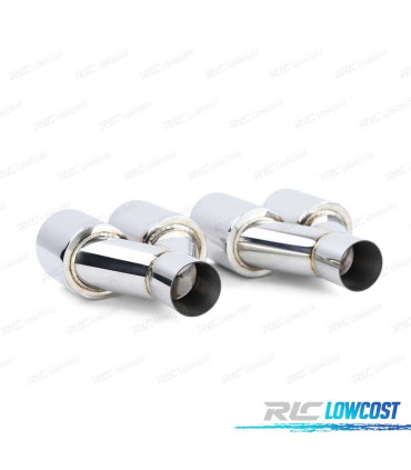 DIFFUSEUR ARRIÈRE BMW F10 F11 10-17 LOOK M PERFORMANCE NOIR BRILLANT + EMBOUTS CHROMÉ