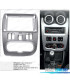 FACADE AUTORADIO 2-DIN POUR RENAULT DACIA LOGAN SANDERO DUSTER NISSAN NP200- GRIS