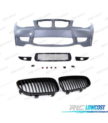 PARE-CHOCS FRONTAL BMW E81 E87 E82 04-13 LOOK 1M + CALANDRE 1M