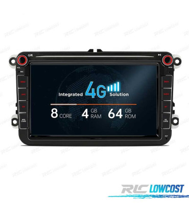RADIO 8″ GPS ANDROID 11 VOLKSWAGEN VW POUR SEAT SKODA OCTA CORE 4GB RAM+64GB ROM