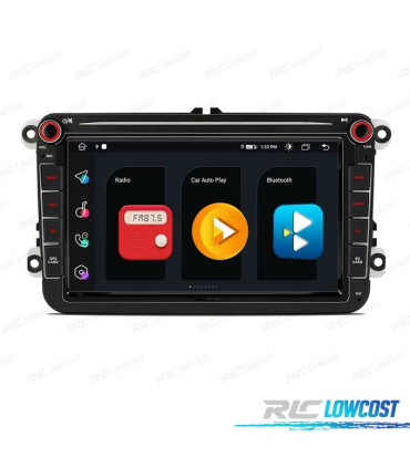 RADIO 8″ GPS ANDROID 11 VOLKSWAGEN VW POUR SEAT SKODA OCTA CORE 4GB RAM+64GB ROM