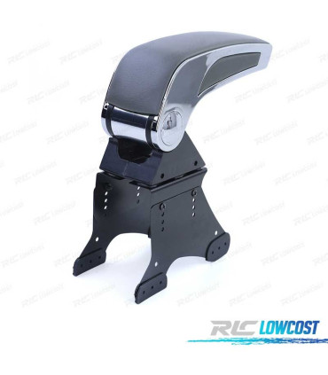 ACCOUDOIR UNIVERSEL NOIR ET GRIS CHROMÉ