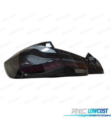 FEUX ARRIÈRE BMW F30 13-18 LIGHT BAR OLED FULL LED ROUGE FUMÉ