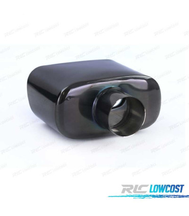 EMBOUT D'ÉCHAPPEMENT INOX UNIVERSEL NOIR