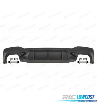 DIFFUSEUR BMW G30 G31 17- LOOK M5 NOIR MATE