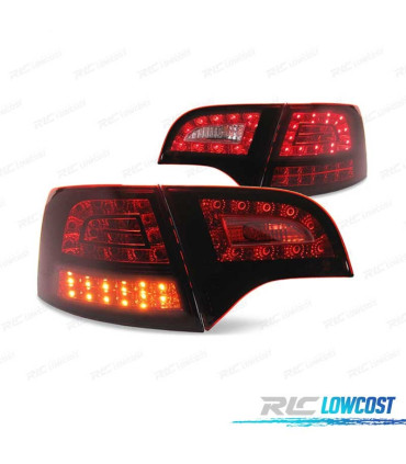 FEUX ARRIÈRE FULL LED AUDI A4 B7 AVANT 04-08 ROUGE FUMÉ