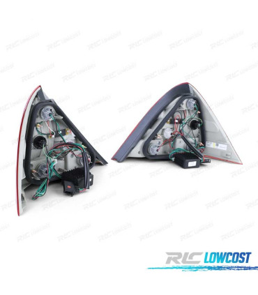 FEUX ARRIÈRE MERCEDES SLK R170 96-04 LED ROUGE CHROMÉ