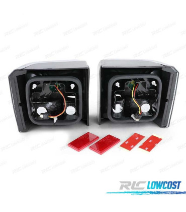 FEUX ARRIÈRE VOLKSWAGEN VW T4 TRANSPORTER CARAVELLE 90-03 LED NOIR