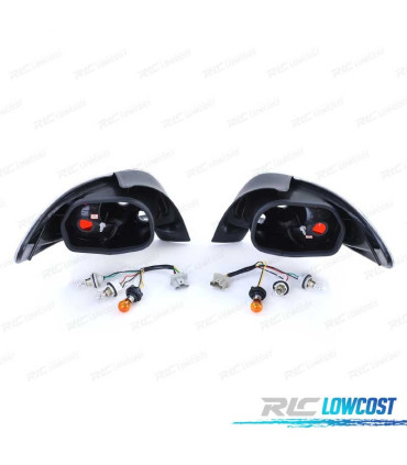 FEUX ARRIERE PEUGEOT 206 98-09 FOND NOIR