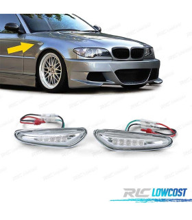 CLIGNOTANTS LATÉRAUX BMW E46 01-05 LED CHROMÉ