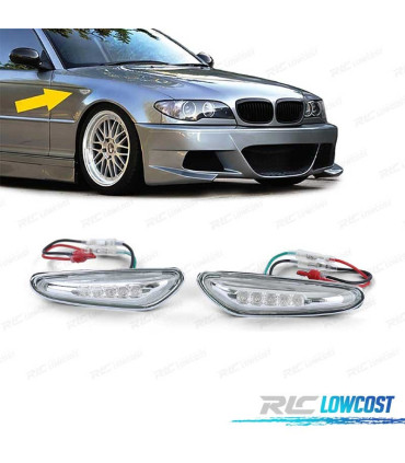 CLIGNOTANTS LATÉRAUX BMW E46 01-05 LED CHROMÉ