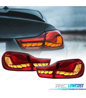 FEUX ARRIÈRE FULL LED BMW F32 F33 F36 LIGHT BAR OLED FOND ROUGE 13-18