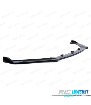 SPOILER LAME FRONTAL AUDI A4 B9 BERLINE AVANT 15-19 NOIR BRILLANT ABS