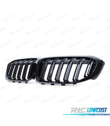 GRILLES BMW G20 G21 18-22 LOOK M PERFORMANCE NOIR BRILLANT