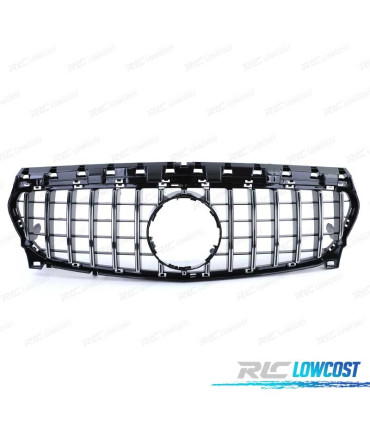 CALANDRE MERCEDES CLA C117 16-18 LOOK AMG GT NOIR CHROMÉ