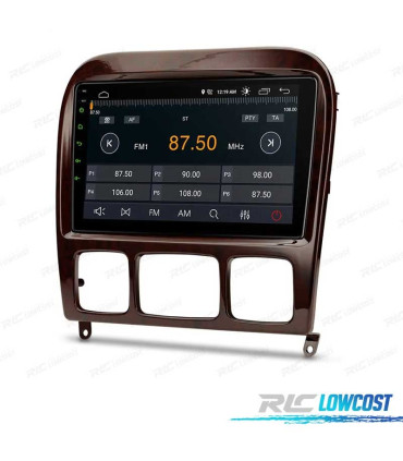 AUTORADIO 9″ GPS ANDROID 13 MERCEDES CLASSE S W220 98-05