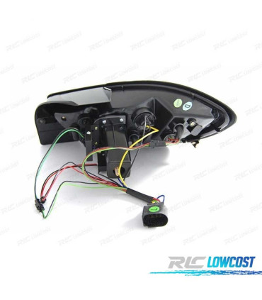 FEUX ARRIÈRE SEAT IBIZA 3P 08-12 LIGHT BAR ROUGE CHROMÉ