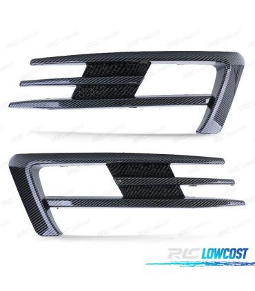 GRILLES ANTIBROUILLARD POUR VOLKSWAGEN VW GOLF 7 12-17 LOOK GTI CARBONE