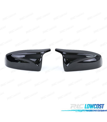 COQUES RÉTROVISEURS POUR BMW E70 E71 E72 LOOK M NOIR BRILLANT