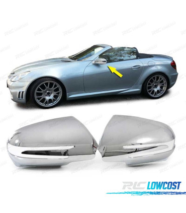 COQUES RÉTROVISEURS POUR MERCEDES SLK R171 08-11CHROMÉ