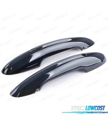 COQUES POIGNÉES DE PORTES MINI F55 F56 F57 NOIR BRILLANT KEYLESS GO