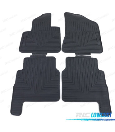 TAPIS EN CAOUTCHOUC POUR HYUNDAI SANTA FE CM 06-12 4 UNITÉS