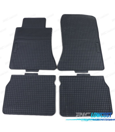 TAPIS EN CAOUTCHOUC MERCEDES CLASSE E W124 84-97 4 UNITÉS