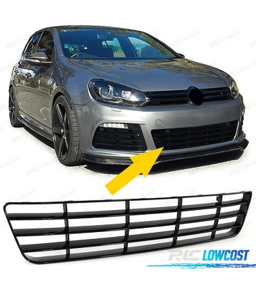 CALANDRE PARE CHOCS VOLKSWAGEN VW GOLF 6 5K1 09-13 R20 NOIR BRILLANT