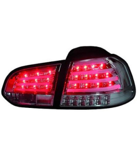 FEUX ARRIÈRE POUR VOLKSWAGEN VW GOLF 6 08-12 LED FOND CHROMÉ