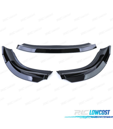 SPOILER LAME AVANT VOLKSWAGEN VW POLO 9N3 05-09 NOIR BRILLANT