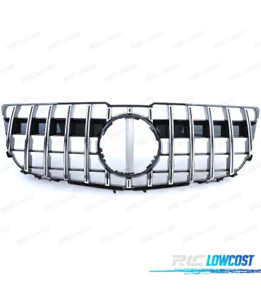 CALANDRE MERCEDES GLK X204 12-15 LOOK AMG NOIR BRILLANT CHROMÉ