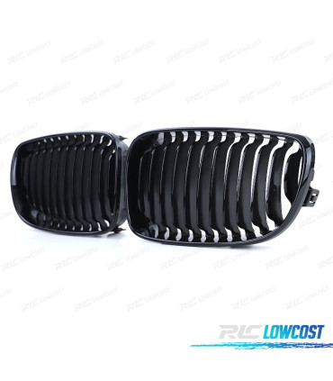 CALANDRES BMW E81 E82 E87 E88 07-12 LOOK M NOIR BRILLANT