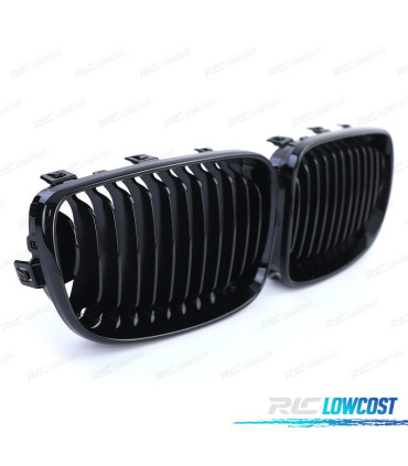 CALANDRES BMW E81 E82 E87 E88 07-12 LOOK M NOIR BRILLANT