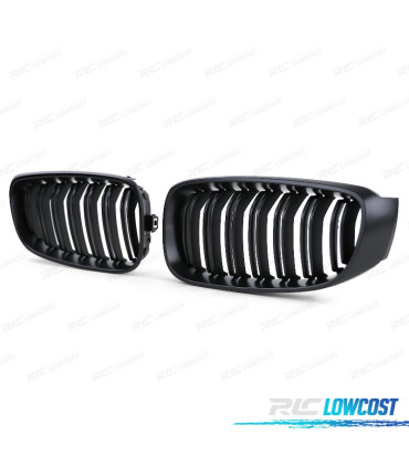 CALANDRES BMW F34 GT 13-16 LOOK M NOIR MAT