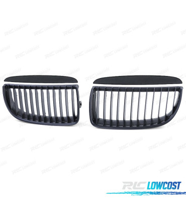 CALANDRES BMW E90 E91 05-08 LOOK M NOIR MAT