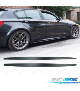 RAJOUTS BAS DE CAISSE BMW F20 F21 11-18 LOOK M PERFORMANCE NOIR MAT